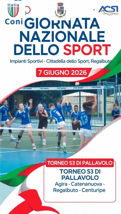 Regalbuto si prepara alla Giornata Nazionale dello Sport &ndash; domenica 7 giugno alla Cittadella dello Sport