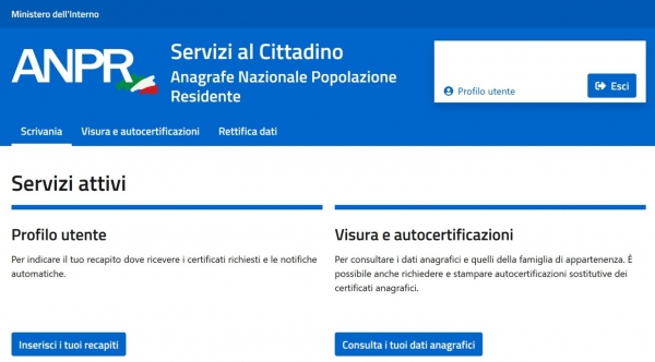 Dal 15 Novembre i certificati anagrafici dal sito del Ministero.